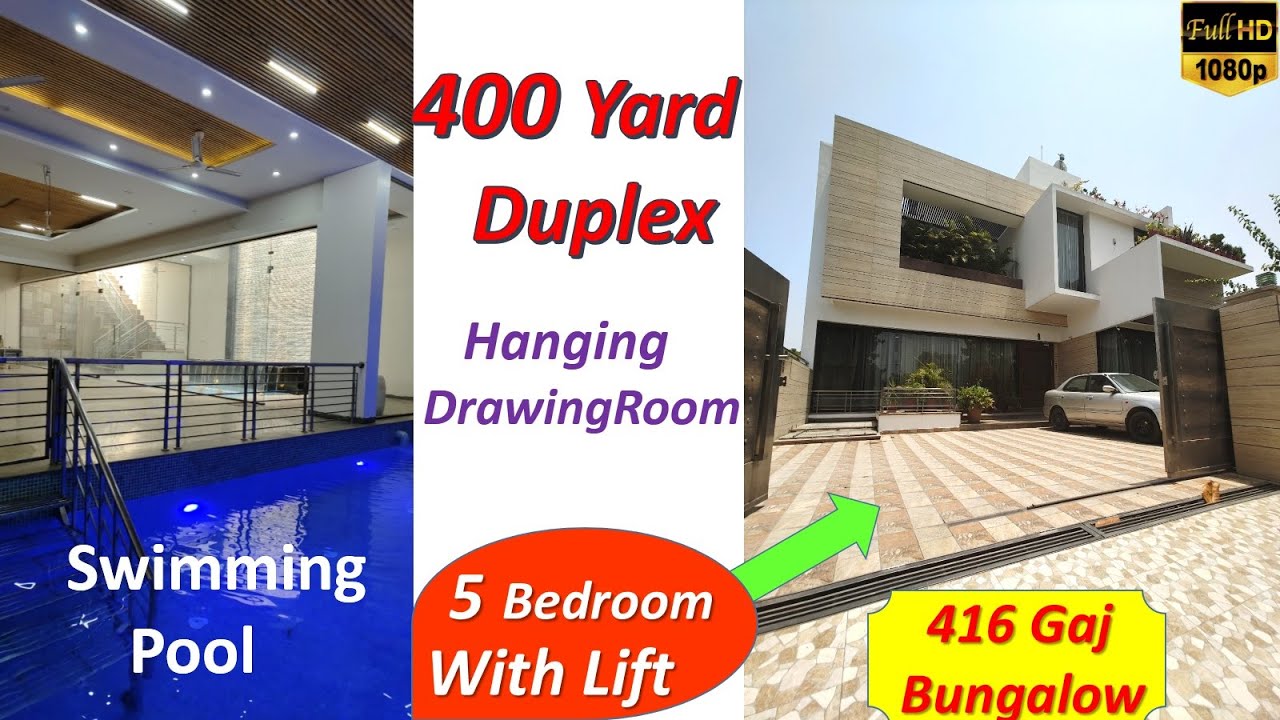 400 Gaj House Design With Pool