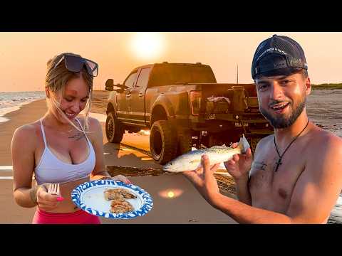 We Caught Our Dinner… Then Cooked It on the Beach