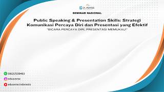 SENA 156: Public Speaking & Presentation Skills