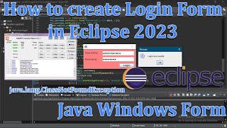 Eclipse 2023 - How to create Login Form- Java Programming #7 - Create Login Form in Eclipse