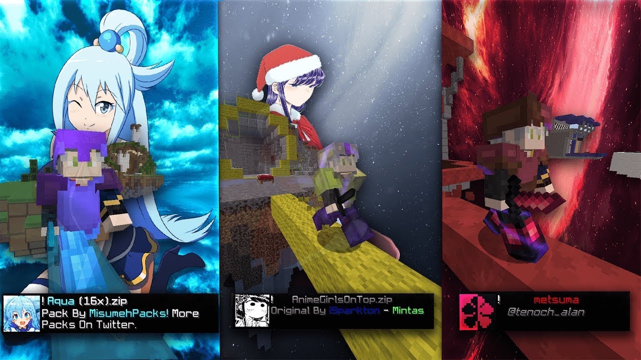 TOP 3 BEST ANIME TEXTURE PACKS FOR BEDWARS | FULL FPS - YouTube
