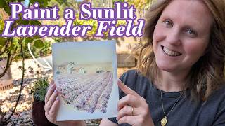 A Sunlit Lavender Field in Provence  Watercolour Underpainting Tutorial screenshot 3