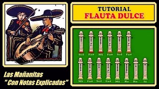 Las Mañanitas en Flauta Dulce "Con Notas Explicadas" chords