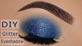 DIY Glitter Eyeshadow Cobalt Blue! | Melissa Samways