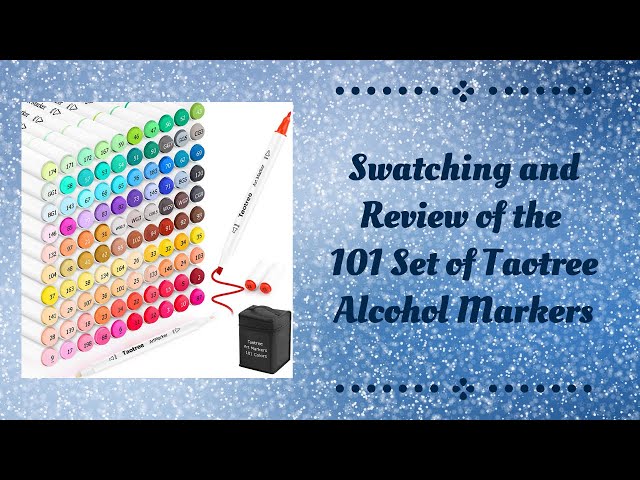 Swatching of the New 80 Set of Sanjoki Alcohol Brush Markers and
