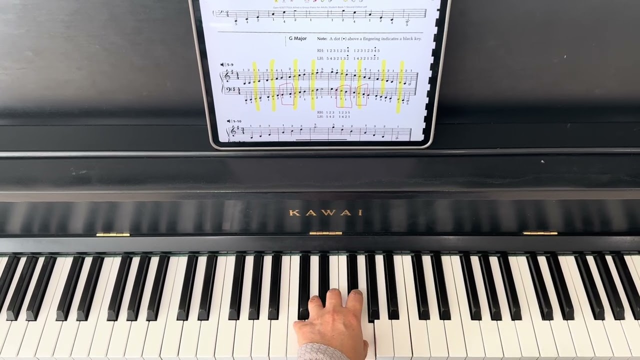 G major scale (Escala de Sol mayor)