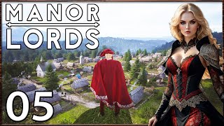 Let's Play Manor Lords | Gameplay Episode 5: Combat with Raiders & Manor Construction