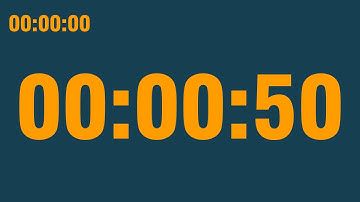 50 second timer (with end alarm, time elapsed and progress bar)