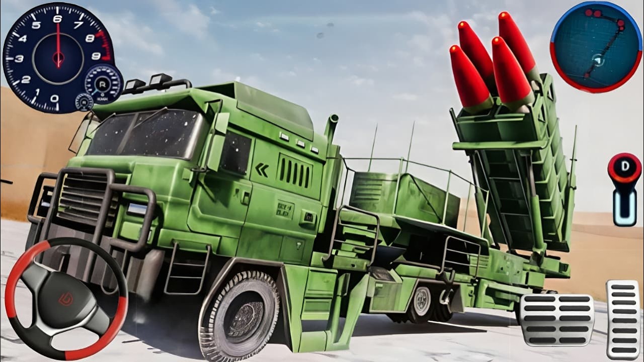 Rocket Attack Missile Truck 3D - US Army Rocket Missile Simulator - Android Gameplay
