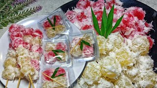 Resep Cenil Singkong MERAH PUTIH !! Kue tradisional Enak !!