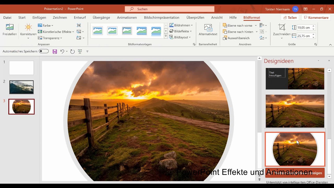 Powerpoint Wie Sie Visuelle Effekte Und Animationen In Ihre Prasentationen Einfugen Youtube