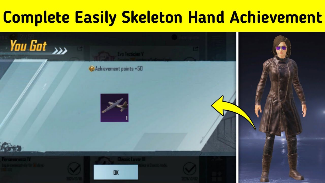 Complete Easily Skeleton Hand Achievement In Bgmi  Pubg | How To Complete Skeleton Hand Achievement