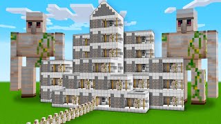 : TITAN IRON GOLEM HOUSE vs ZOMBIE APOCALYPSE in Minecraft Compilation VILLAGE BATTLE #minecraft