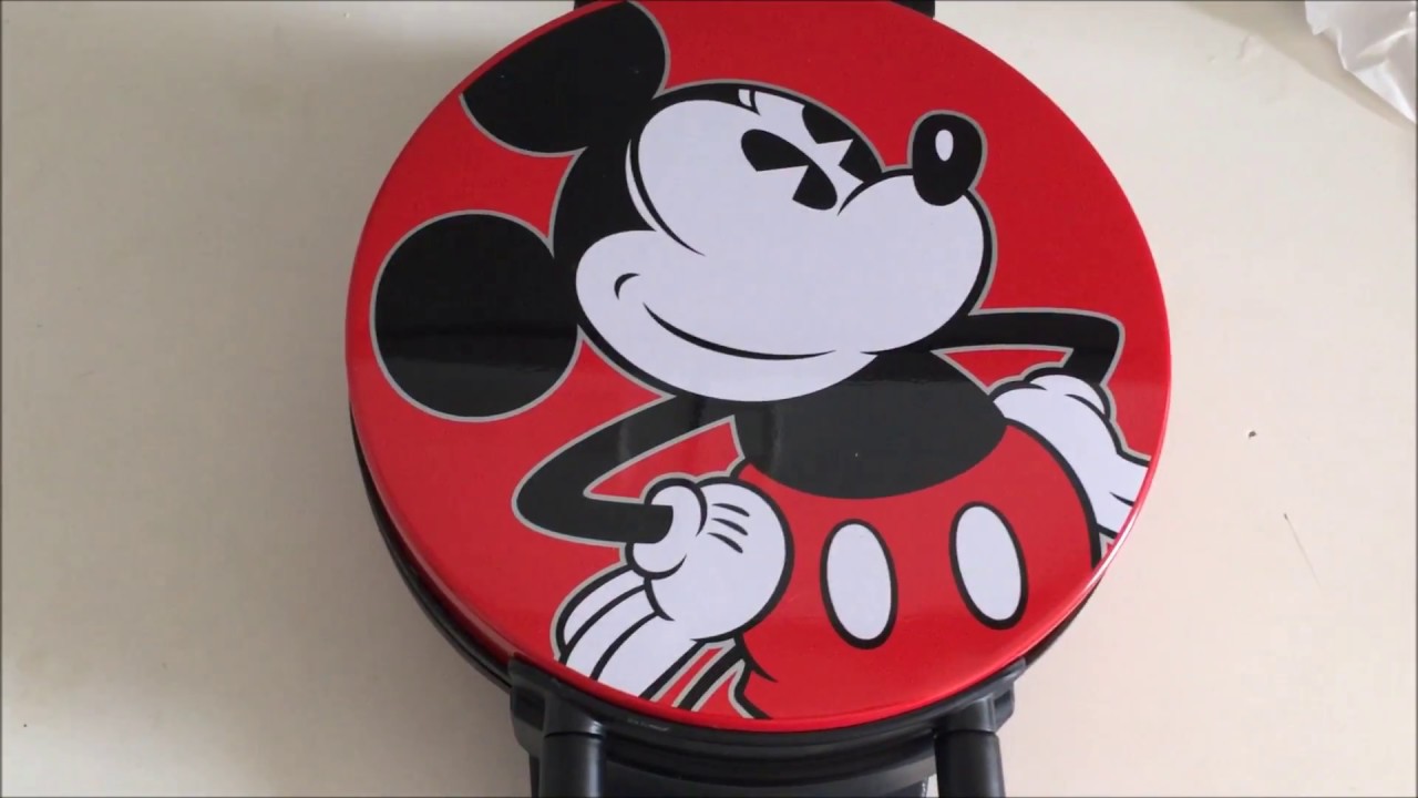 Red Disney DCM-12 Mickey Mouse Waffle Maker