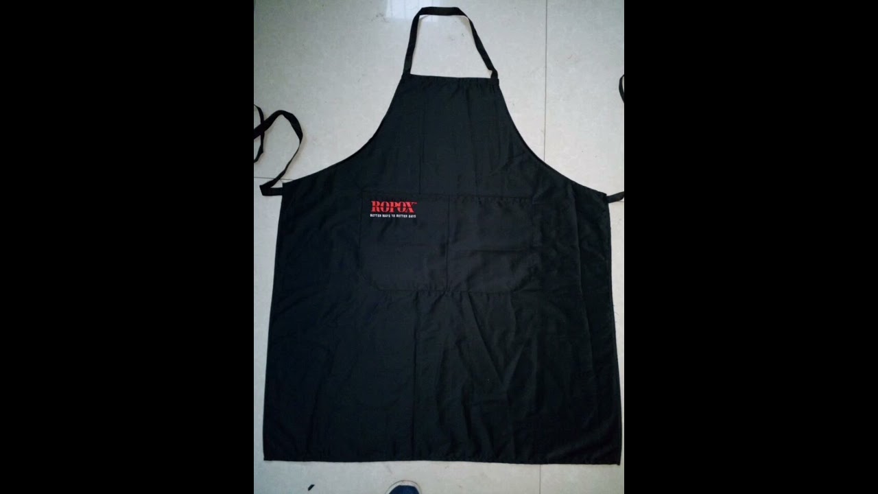 custom embroidery logo long aprons
