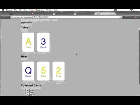 Build a Multi-Player Card Game With Meteor: Application Demo
