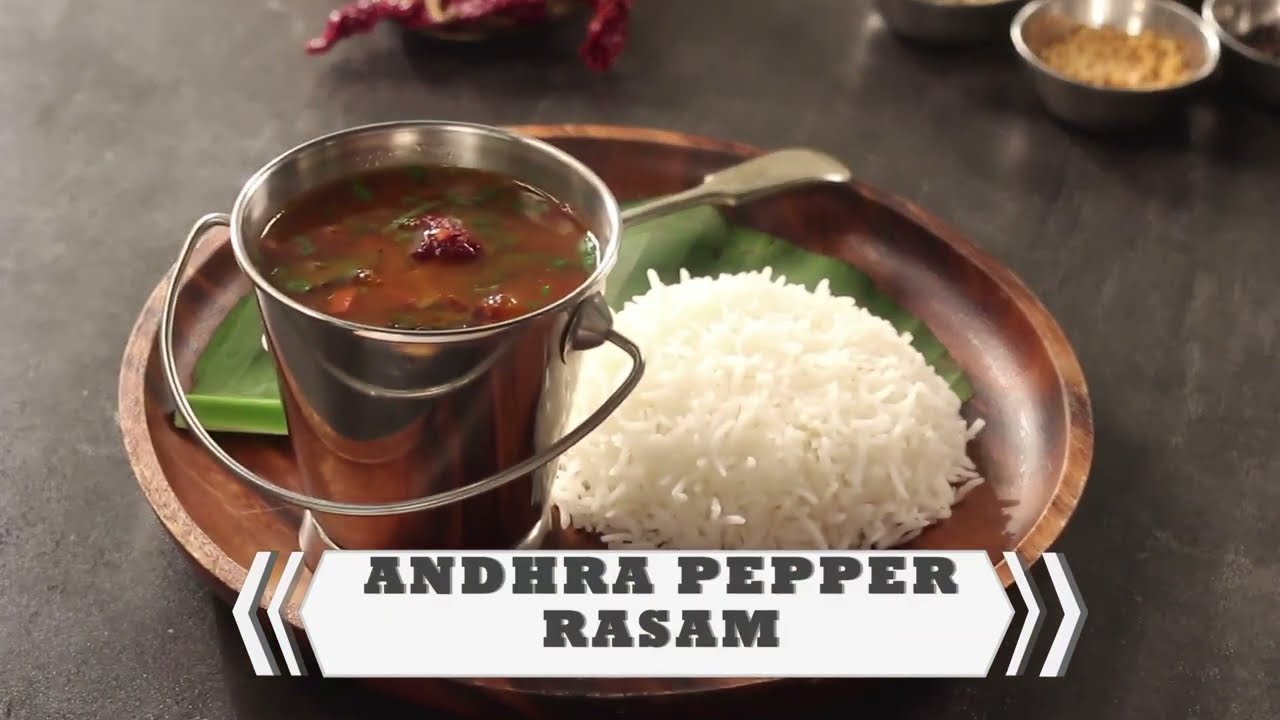 Pepper Rasam Recipe |आन्ध्रा पेप्पर  Rasam with Steam Rice Recipe | Jeera Milagu Rasam Recipe | FoodFood