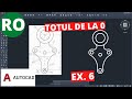 AutoCAD 2021 | Totul de la 0 | Exercițiu pentru începători 6 | Limba română