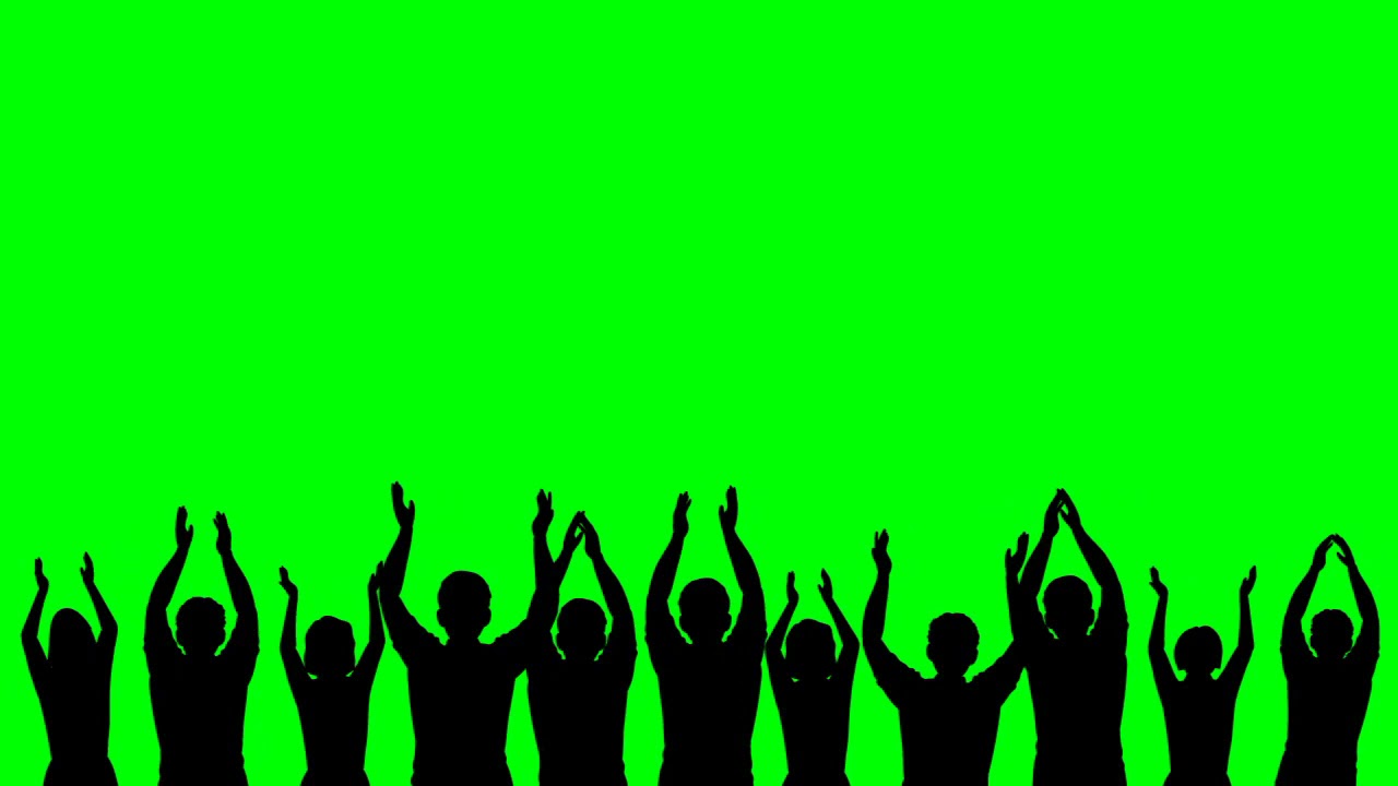 Crowd Silhouette Overlay Effect 1   Green Screen   Kinemaster, After Effects, Premiere Pro, Blender
