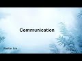 Communication | Pastor Jim Stevenson | 10:30am