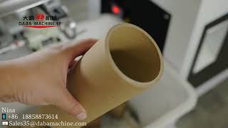 DABA Full Automatic Paper Core Cutting Machine With Auto Core loading system Test Ship To Spain