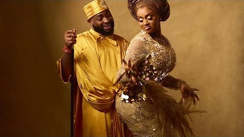 Davido’s Uncle Ademola Adeleke and his father and Chioma Dancing at his wedding. #CHIVIDO