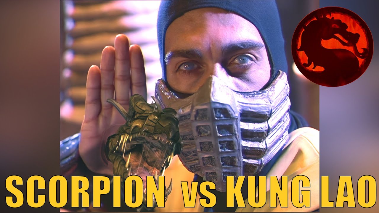 SCORPION vs KUNG LAO fight (Mortal Kombat Conquest 1998)