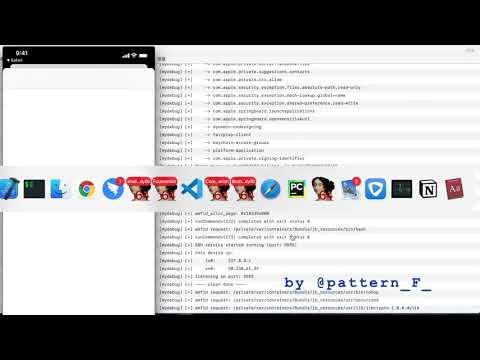 iOS 14.0 "remote jailbreak" demo.Smiling face with sunglasses (RCE + LPE exploit)