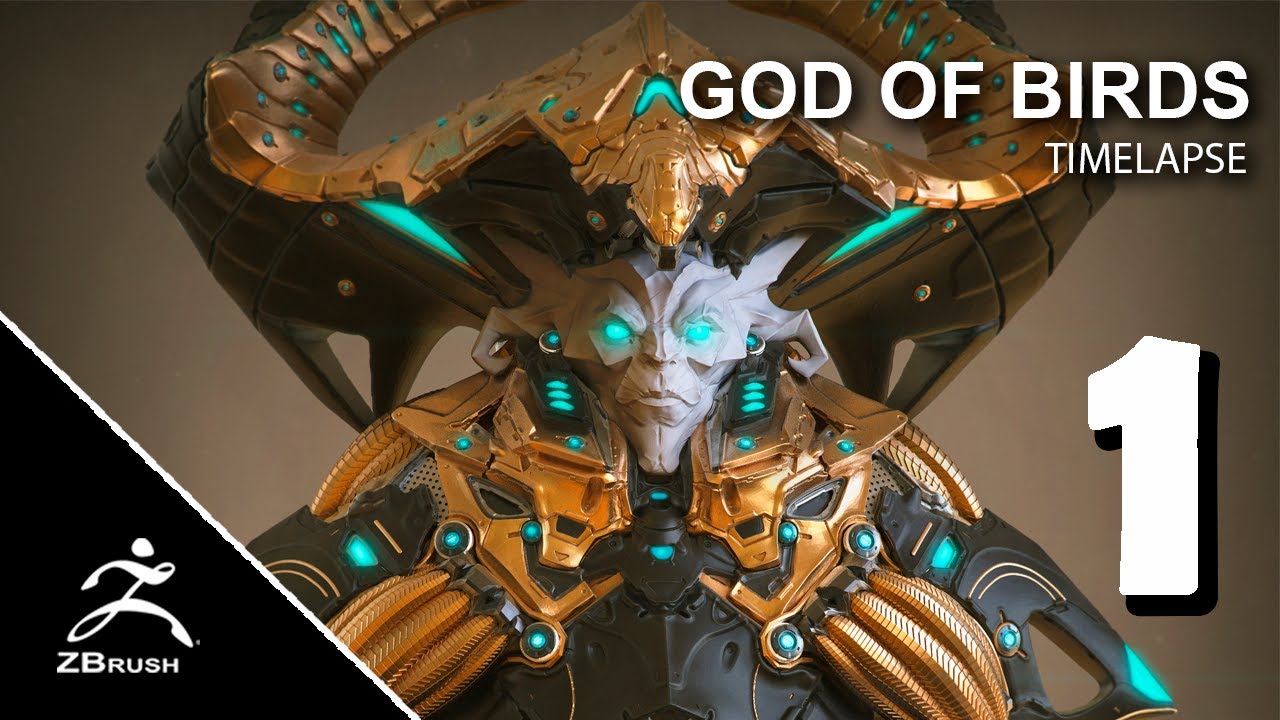 God of Birds - Making of (Zbrush Timelapse)_Part 1