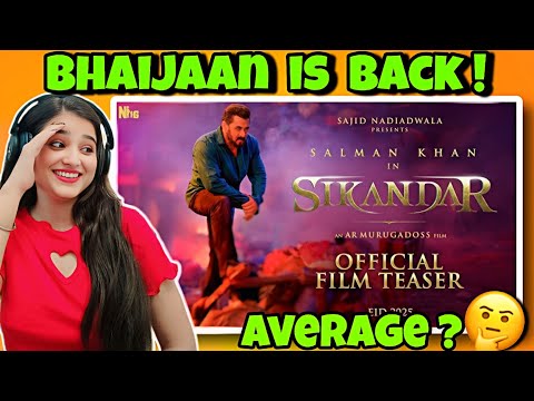 SIKANDER official Film Teaser - Salman Khan, Rashmika | #reaction #explorepage #salmankhan #foryou
