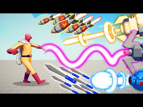 SAITAMA vs EVERY OVERPOWERED WEAPON ( PART 2 )| TABS - Totally Accurate Battle Simulator