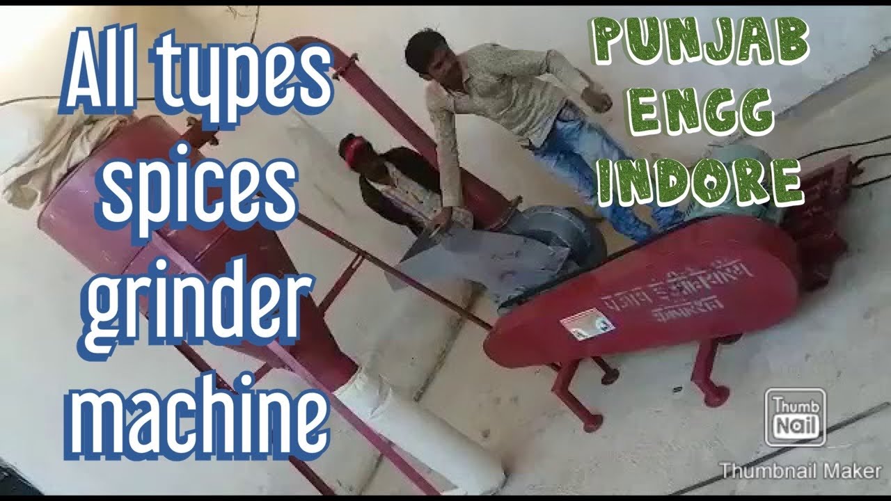 All types spices grinder machine whatsapp 8982325000 - YouTube