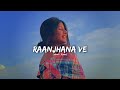 Raanjhana Ve Lofi Version Slowed Reverb Soham Naik Antara Mitra Raanjhana Ve Lofi Version