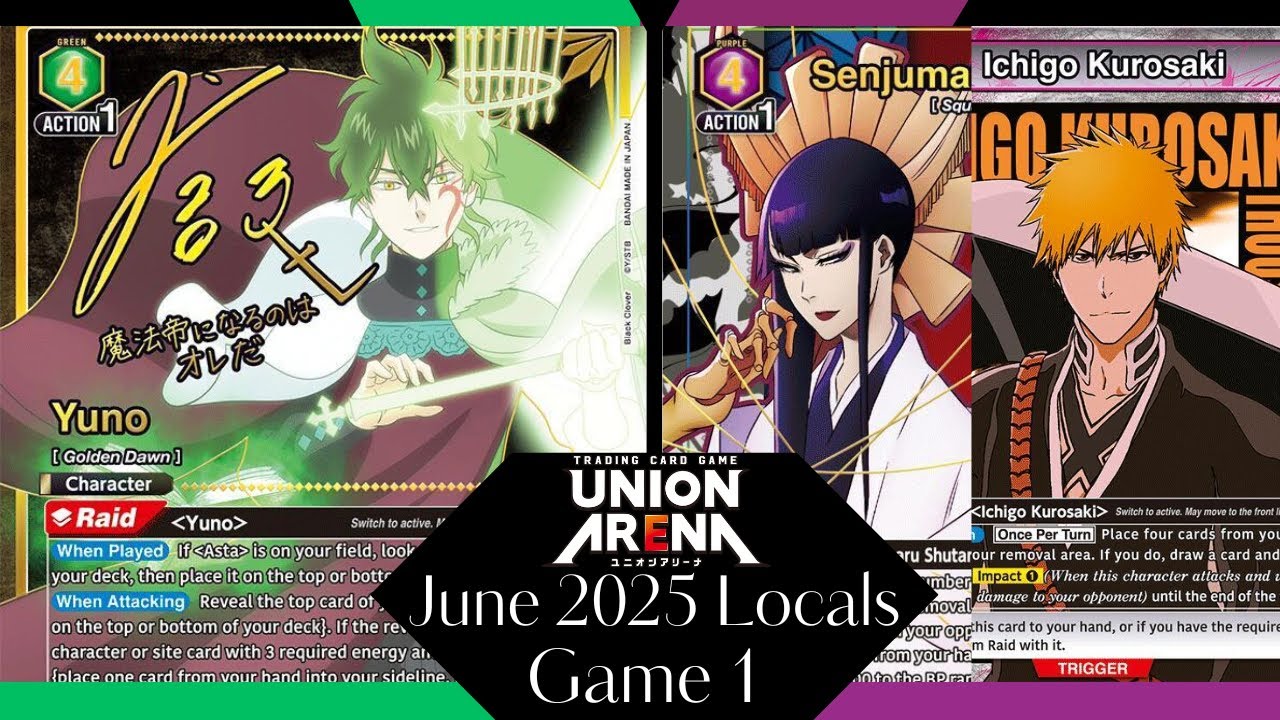 Green Yuno Asta vs Squad Zero Ichigo \ Union Arena / Locals Live Gameplay