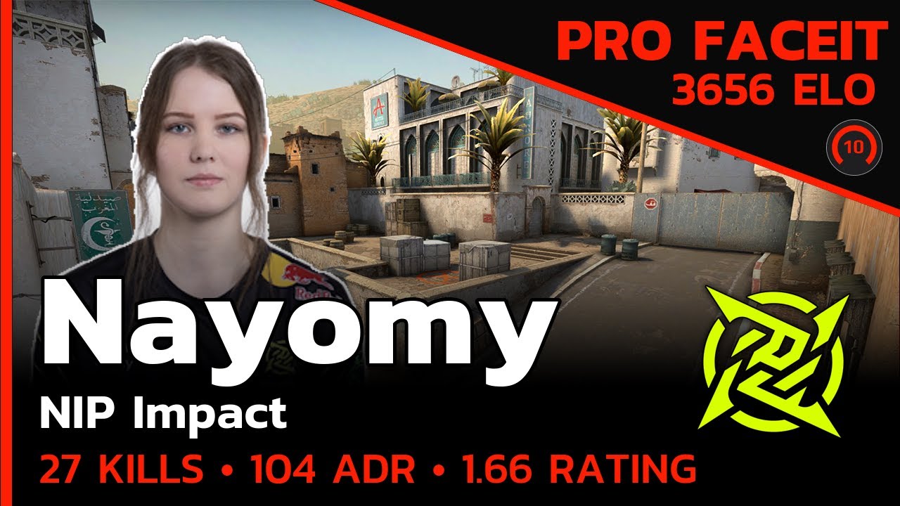 Nayomy NIP Impact IS LIGHTNING FAST DUST2🔥 w/Qiyarah (DUST2) FACEIT LVL