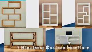 5 Bloxburg Custom Furniture | Tutorial
