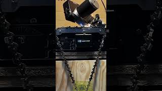 Chainsaw Chain Sharpening Machine Precision Setup #tools #chainsaw #woodworking