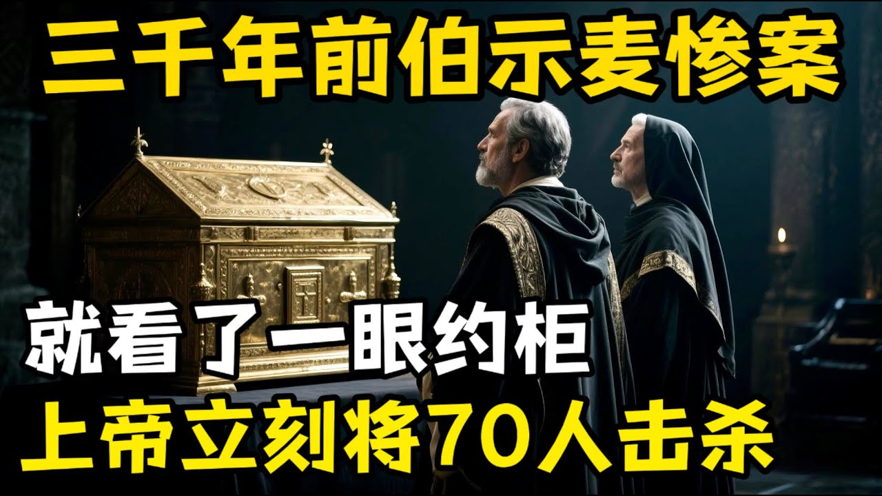 三千年前的伯示麦，70人就因看了一眼约柜，瞬间被上帝击杀。