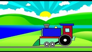 Мультик раскраска паровозика. Развивающие мультфильмы для детей