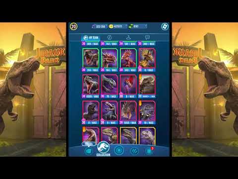 FULL DINODEX ALL 351 DINOS UNLOCKED!!! (JURASSIC WORLD ALIVE)