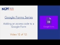 Google Forms Access Code Quiz