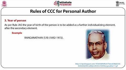 Rendering of headings in CCC and AACR 2R – personal authorship, shared authorship    LIS