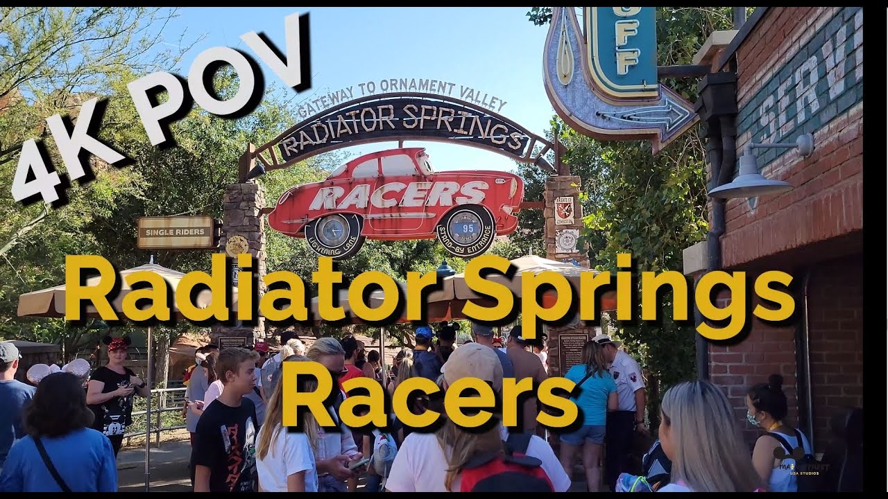 Yellow Pull Tab Radiator Springs Racers Radiator Springs Racers 4k POV - YouTube