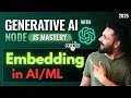 Generative AI with Node JS in Hindi #21 What is Embedding