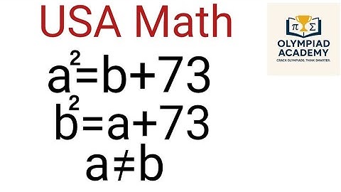A Nice Algebra Problem Solve | Math Olympiad Question