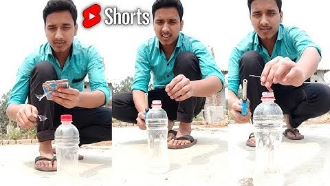 Bijli Cracker in Bottle - Robiul Experiment -#shorts