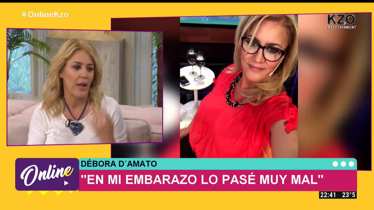 "En mi embarazo lo pasé muy mal" Débora D'Amato en Online