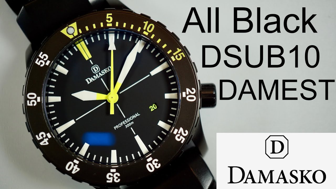 New All Black Damasko DSUB10 - YouTube