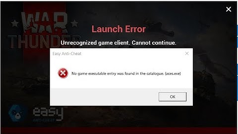 how to fix warthunder easy anti cheat (aces.exe error) 2022 Outdated