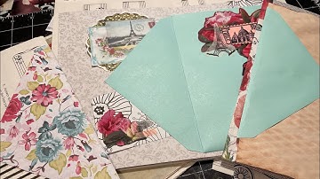 Envelope embellishments that creatively add journal space - doubletuck